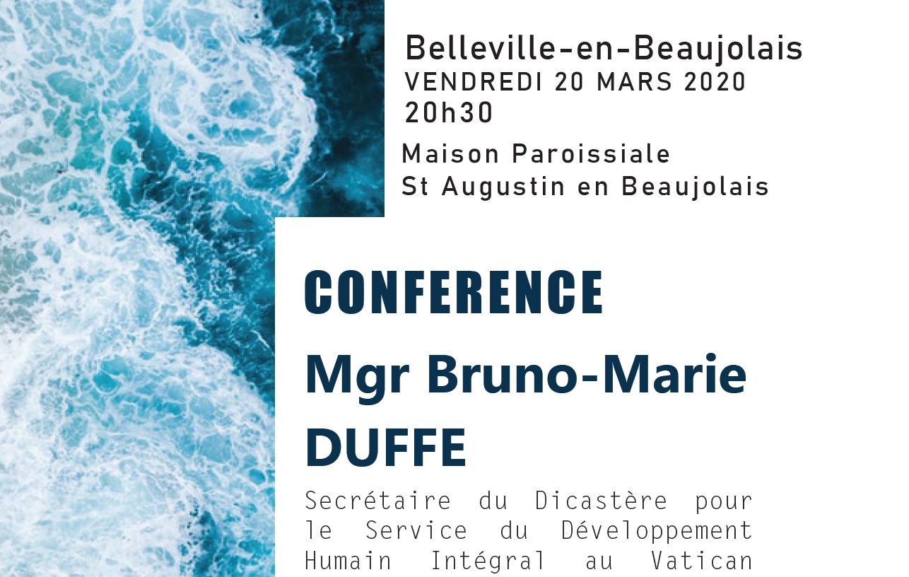 Conférence sur l’écologie intégrale – Vendredi 20 Mars 2020
